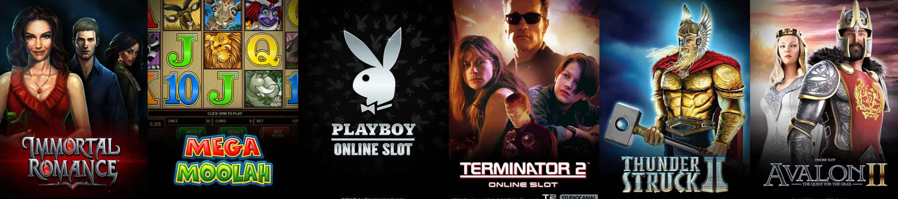 Progressive jackpot slots including Mega Moolah